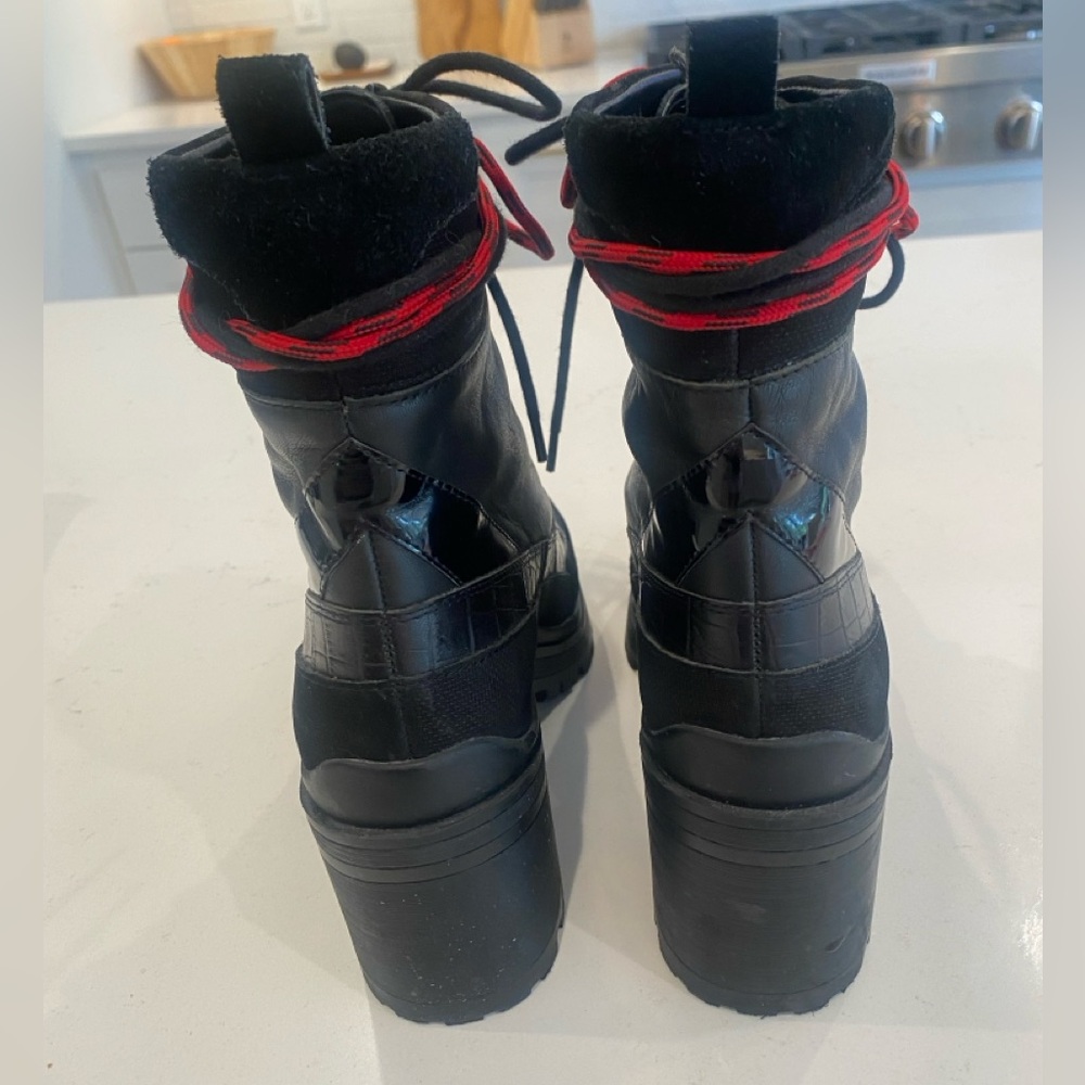 Gianni Bini moto/ combat boots size 9 - Picture 3 of 13